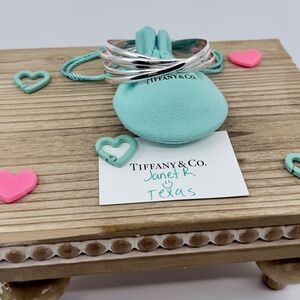 RARE Tiffany & Co Paloma Picasso 5 Band Melody Bangle Bracelet Silver